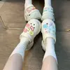 Zuecos Virales de Moda Nuevos 2026 con Diseño de Dibujos Animados, Zapatos de Exterior para Mujer Forrados de Borrego para Invierno, Pantuflas con Suela Gruesa que Aumentan la Altura para Mujeres Bajitas