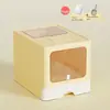 Caja de arena grande completamente cerrada para gatos con cajones plegables, función desodorante, inodoro para gatos, super grande, a prueba de salpicaduras, accesorios para gatos.