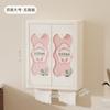 Caja de Pañuelos para Montar en la Pared para Baño, Caja de Pañuelos Impermeable sin Taladro, Caja de Almacenamiento Grande para Clasificación en el Baño con Divisores