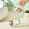 Vaso para Enjuague Bucal para Cepillarse los Dientes, Juego de Vasos para Lavar Pareja Retro, Vaso para Cepillo de Dientes, Vaso Transparente Simple para el Hogar con Asa, Vaso Cilindro para Dientes