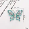 Nueva Joyería DIY para Funda de Teléfono Móvil Colorida Completa con Diamantes Accesorios de Mariposa Broche de Mariposa Pequeña de Diamante Hecho a Mano Hebilla de Zapato