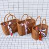 Venta al por mayor de fábrica imitación ratán cesta tejida a mano cesta de compras cesta de frutas cesta de regalo comprar cesta de verduras cesta de mano cesta de picnic