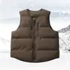 Chaleco versátil de moda de invierno 2026, chaqueta acolchada sin mangas de estilo coreano para hombre