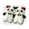 Invierno 2026 Nuevo Estilo Coreano Muñeco de Peluche con Bordado de Panda Lindo Artículo Popular Hogar Interior Exterior Cálido Niña Estudiante