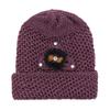 Gorro de invierno para mujer de lana polar con pompón de pelo sintético sombrero de anciana clásico todo a juego sombrero de abuela puesto de mayoreo sombrero de puesto
