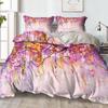 Juego de Cama Floral Fresco de Tres Piezas, Hecho a Medida con Impresión Digital, Dropshipping para Amazon y Shopee
