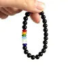 Pulsera Mismo Estilo Gd Quan Zhilong, Pulsera de Piedra Energética Colorida, Pulsera de Pareja con Cuentas de Transferencia Natural de Obsidiana para Hombres y Mujeres