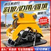 Compactadora aplanadora de pavimento de asfalto, Compactadora vibratoria de suelo a gasolina y diésel, Rodillo compactador vibratorio, Máquina niveladora de carreteras