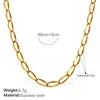 Diseñador Europeo y Americano Pequeño Plátano Geométrico Gama Alta Femenino Ins Collar Cadena de Clavícula Acero Inoxidable Chapado en Oro de 18K Joyería