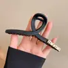 Pinza para el Cabello de Tiburón de Felpa Acrílica de Alta Gama Pinza Grande Accesorios para el Cabello de Mujer Volumen del Cabello Múltiples Capas Melena de Cabello Pinza para el Cabello
