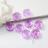 Plano de Acrílico Chapado Flor de Cerezo de 14 mm Fondo de Diamante Flor de Cinco Pétalos Estéreo Colorida Pasador DIY Accesorios para el Cabello Material Decorativo