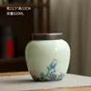 Latas de Té Cerámicas Bolsa de Tela de Ratán Hecha a Mano Caja de Regalo Té Rojo y Verde Caja de Empaque Universal Regalo de Acompañamiento para Negocios