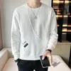 Generación de comercio exterior suéter de marca de moda americana para hombre 2024 otoño e invierno nuevo cuello redondo de hombre jersey manga larga interior moda