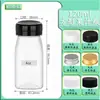 250ml.350ml Botella Cuadrada Grado Alimenticio PET Transparente Cuadrada Botella de Plástico Botella Desechable para Bebidas con Tapa