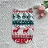 Colete de Natal de Verão para Cão Gato Pet Fino Respirável Urso Teddy Bomei Cachorro Pequeno Vestido Pet