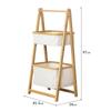 Estantería de Bambú Plegable en Forma de A, Cestas de Tela de Doble y Triple Capa, Cesta de Lavandería para el Hogar, en Stock en Amazon