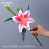 Fábrica atacado simulação pano Lily tecido de seda falsa flor decoração de casa casamento 3 querida perfume flor de lírio