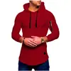 Nuevo suéter largo jacquard para hombre de otoño e invierno con capucha de cuello redondo, manga larga, cremallera en el brazo, costuras, estilo europeo y americano