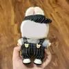 Pingente de Boneca Labubu com Conjunto de Roupas, Boneca Vestível Labubu Primeira e Segunda Geração 17cm