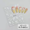 Pegatina de Uñas Artística Estilo Ins con Lazo de Cinta Estampado Estéreo Blanco Puro Rosa Fantasía DIY Pegatina de Uña Portátil