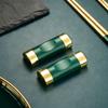 Yousheng Meidi Shuang Shihui Verde Tinta Aleación Dorada Soporte para Palillos Almohada Soporte para Palillos Soporte para Palillos Almohada para Palillos Estante de Almacenamiento