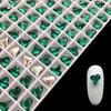 Venta caliente accesorios para uñas Esmeralda Super Flash corazón torcido hacha Diamante gota de agua cuadrado gordo mariposa Accesorios para uñas de Navidad al por mayor