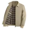 Moda Casual para Hombre Otoño 2026 Estilo Old Money Chaqueta Cómoda Transpirable Cuello Solapa Chaqueta Casual de Color Sólido