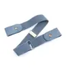 Cinturón perezoso sin perforaciones decorativo para jeans elástico sin costuras versátil invisible elástico unisex para estudiantes