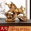 Toro Toro Atrae Riqueza Toro Feng Shui Adorno Entrada Objeto Auspicioso Oficina Sala de Estar Gabinete de Vino Regalo