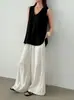 Camisa Chaleco Negro Irregular Estilo Coreano Verano 2025 Camisa Estilo Francés con un Diseño Único