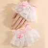 Mangas Falsas de Renda Lolita, Acessórios de Mão para Meninas Doces, Decoração de Pulso, Proteção Solar, Atacado Transfronteiriço