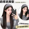 Faixa de cabeça larga de tricô minimalista e elegante estilo coreano para mulheres, novo modelo 2026, adequada para uso diário, projetada para realçar a aparência da linha do cabelo e pode ser usada como faixa de cabeça para lavar o rosto ou presilha de cabelo