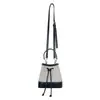 Bolsa Saco Estilo Coreano Cordão Plissada Nicho Artística Pequena de Mão para Mulheres Lona Patch PU Fashionável de Ombro Único Transversal Pequena