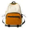 Estilo K de Mochila Ligera de Nicho, Gran Capacidad, Combinación de Colores, Bolso Escolar de Estudiante de Moda, Bolso Casual Repelente al Agua para Pareja