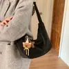 Nuevo Modelo 2025 Estilo Mori Gamuza Gran Capacidad Bolso de Hombro Cruzado Vintage para Mujer Bolso Tote de Nicho de Lujo