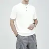 Nueva camiseta de manga corta para hombre, estilo coreano de verano, moderna, sencilla, de media manga, estilo Hong Kong, holgada, informal, de marca, de moda.