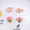 Flores de pessegueiro desabrocham, acessórios de cabelo de resina DIY, presilhas de cabelo, capas de celular, ímãs de geladeira e materiais e acessórios de cola cremosa