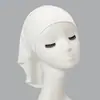 Aliexpress Transfronterizo Nuevo Multicolor Cristal Cáñamo Cola Larga Gorro Básico Punto Hui Color Puro Cola Inclinada Gorro Turbante