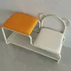 Banqueta para cambiar zapatos de entrada estilo nórdico con zapatero integrado, moderna y sencilla con cojín suave para la entrada del hogar, banqueta para cambiar zapatos de niños
