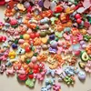 Accesorios de resina de animales mixtos parche de resina de frutas accesorios hechos a mano DIY para niños tocado de niña accesorios para la cabeza
