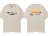 Gallery Dept Lavado y Desgastado Manga Corta Retro High Street Vintage Camiseta Suelta para Pareja Moderna