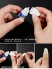 Manicura Etiqueta Azul Pegamento 3g Adhesivo Fuerte Esmalte de Uñas Joyería Pegamento Especial Esmalte de Uñas Resistente Botella Pequeña Pegamento