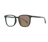 Gafas para Miopía que Cambian de Color Sensibles a la Luz Montura Cuadrada Moderna para Tiktok Live Lentes Fotocromáticos con Filtro de Luz Azul Montura de Gafas Color Té Terminado Gafas para Estudiantes