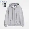 Sudadera de Manga Larga Rl Primavera y Otoño Transfronteriza para Hombre Casual Color Sólido Logo de Caballo Bordado Sudadera Cardigan con Cremallera Ropa para Hombre y Mujer