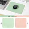 Tamanho Pequeno Mouse Pad de Couro Cor Sólida Simples Tapete de Mesa para Laptop Escritório Dormitório Masculino e Feminino Tapete de Jogo de Couro