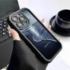 Olas de Playa Patrón de Pasos de Arena Diamantada Transfronterizo Ranura Negra Adecuado para Funda de Teléfono Iphone15/16/17 Protección