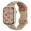 Huella de Patita de Perro de Dibujos Animados Hueso Calado Silicona Adecuado para Apple iWatch S109876543 Generación Se Correa de Reloj Linda