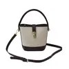 Bolsas Transfronteiriças para Mulheres 2025 Nova Tendência Moda Portátil Bolsa Saco Design de Nicho Costura em Cor Contrastante Ombro Único Transversal