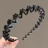 Diadema de Lunares Dentada Estilo Coreano para Mujer, Pinza para el Cabello Antideslizante de Alta Gama para Uso Diario, Pinza para Lavarse la Cara, Tocado de Gama Alta