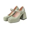 2023 novo feminino bico quadrado neutro feminino sapatos casuais fivela salto baixo feminino sapatos comércio exterior sapatos